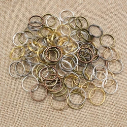 5-20mm Open Jump Rings Double Loops Bronze Gold Silver Color Split Rings Connectors DIY Jewelry Making Supplies for Keychains