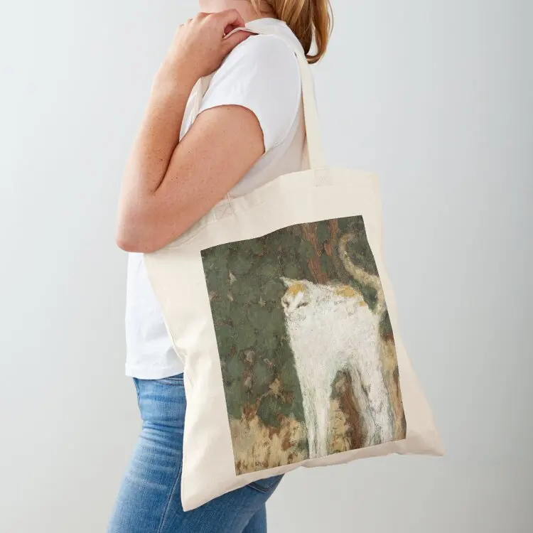 

Le Chat Blanc by Pierre Bonnard Tote Bag Cloth bag screen large university