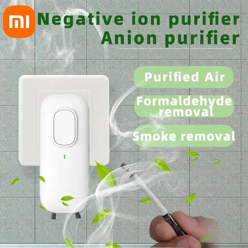 Xiaomi mini purificador de ânions plug-in purificador de ar com gerador de íons negativos remoção de odor para toilte quartos banheiros pet