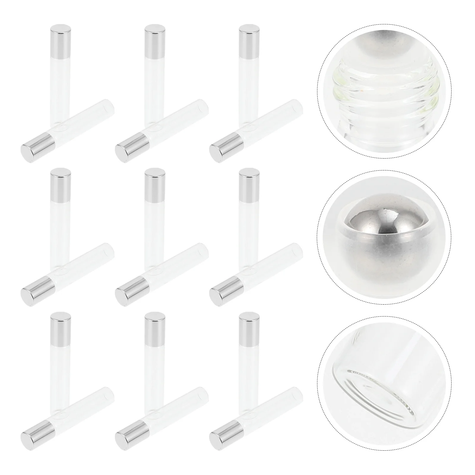 

20Pcs Compact Glass Roller Ball Bottles for Oils Perfumes Travel Convenience Roller Bottle Roll-on Bottles Perfume Bottle