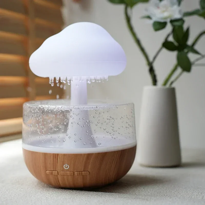 

Multifunctional Creative Small Night Lamp Dopamine White Noise Raindrop Sound Cure Sleep Aid Humidification Aroma Diffuser