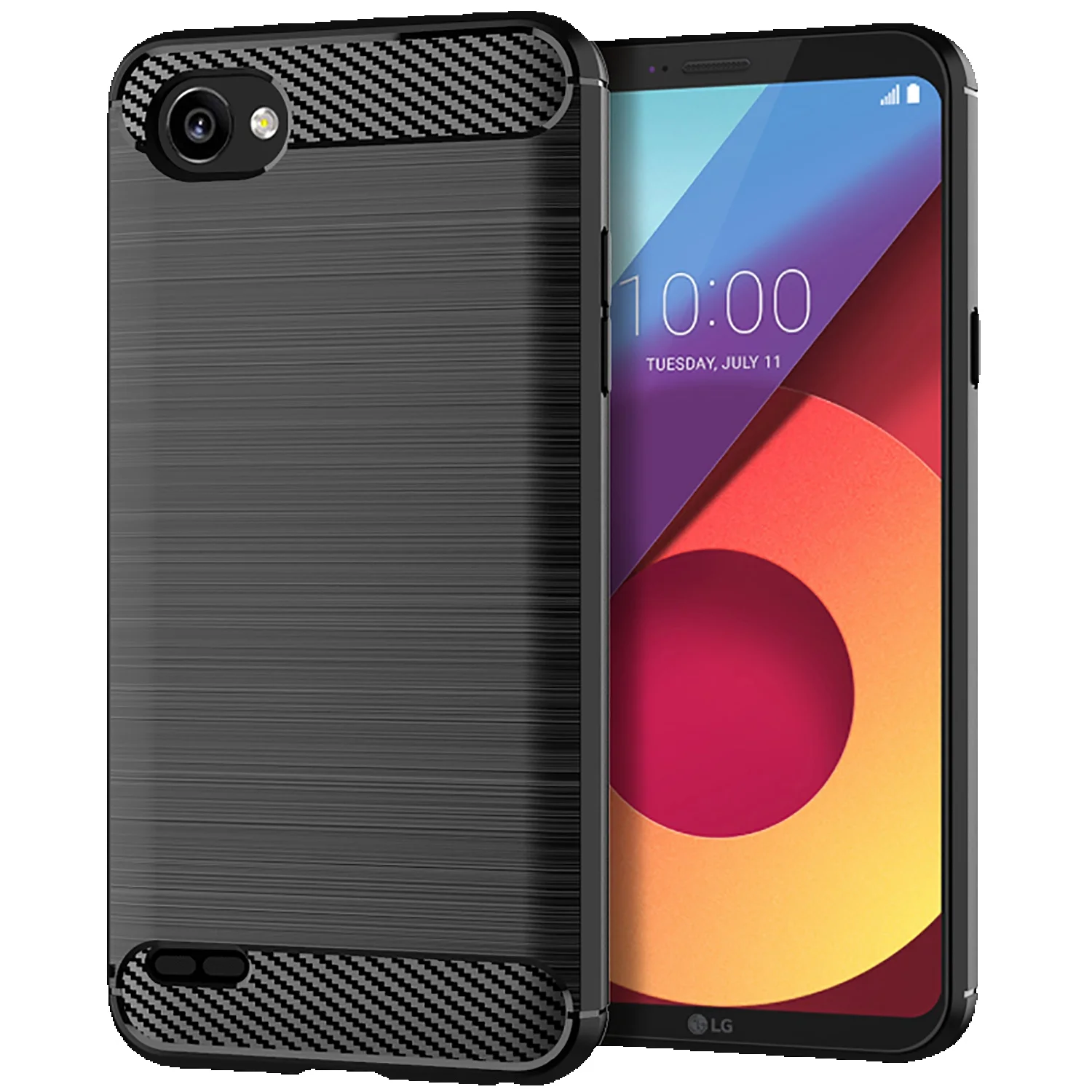 Silicone Lg Q6 Plus Q6 Alpha LGG6+ Carbon Fiber Phone Cover For LG G6 Plus Lgq6+ Shockproof Matte Case Coque Fundas