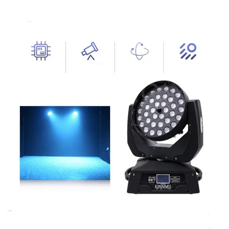 

1 Pcs Led Zoom Wash 36x12w Rgbw 4in1 Moving Head Light DMX512 Lyre Wash Zoom 36x18w Rgbwa Uv 6in1 Moving Head Light