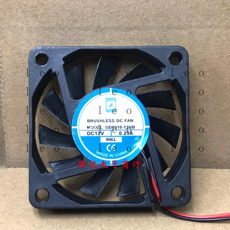 

GG 1PCS OD6010-12HB DC12V 0.25A 2-wire cooling fan