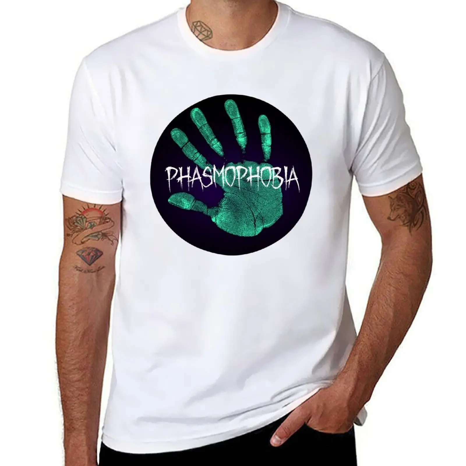 

Phasmophobia T-Shirt black cotton t-shirt plain for man package t shirt for man T-Shirt