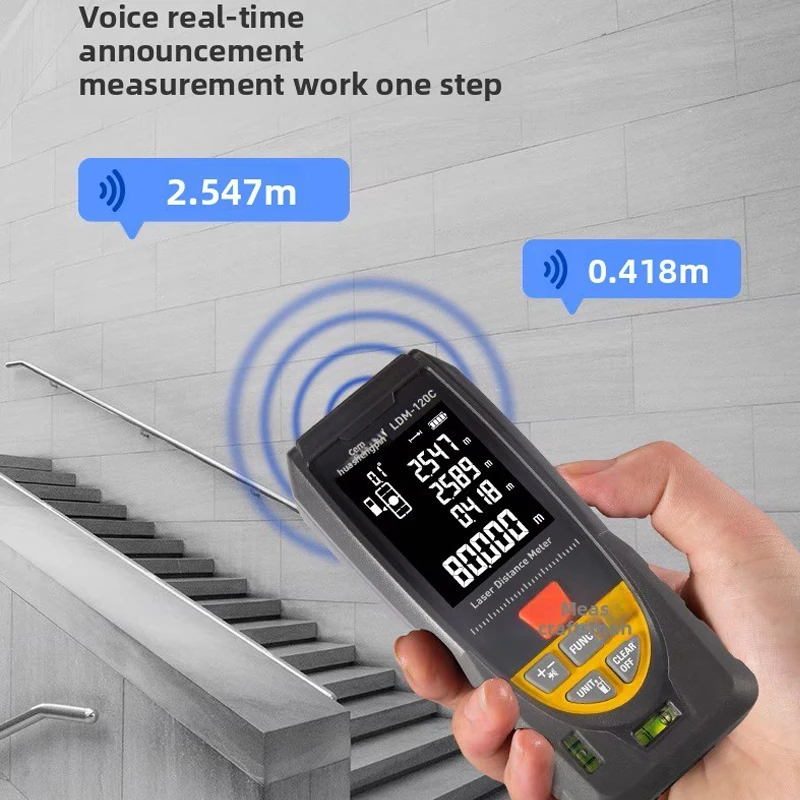 

CEM Laser Distance Meter 50/70/100/120 Laser Distance Measure Digital Rangfinder Rechargeable Laser Measure Tool