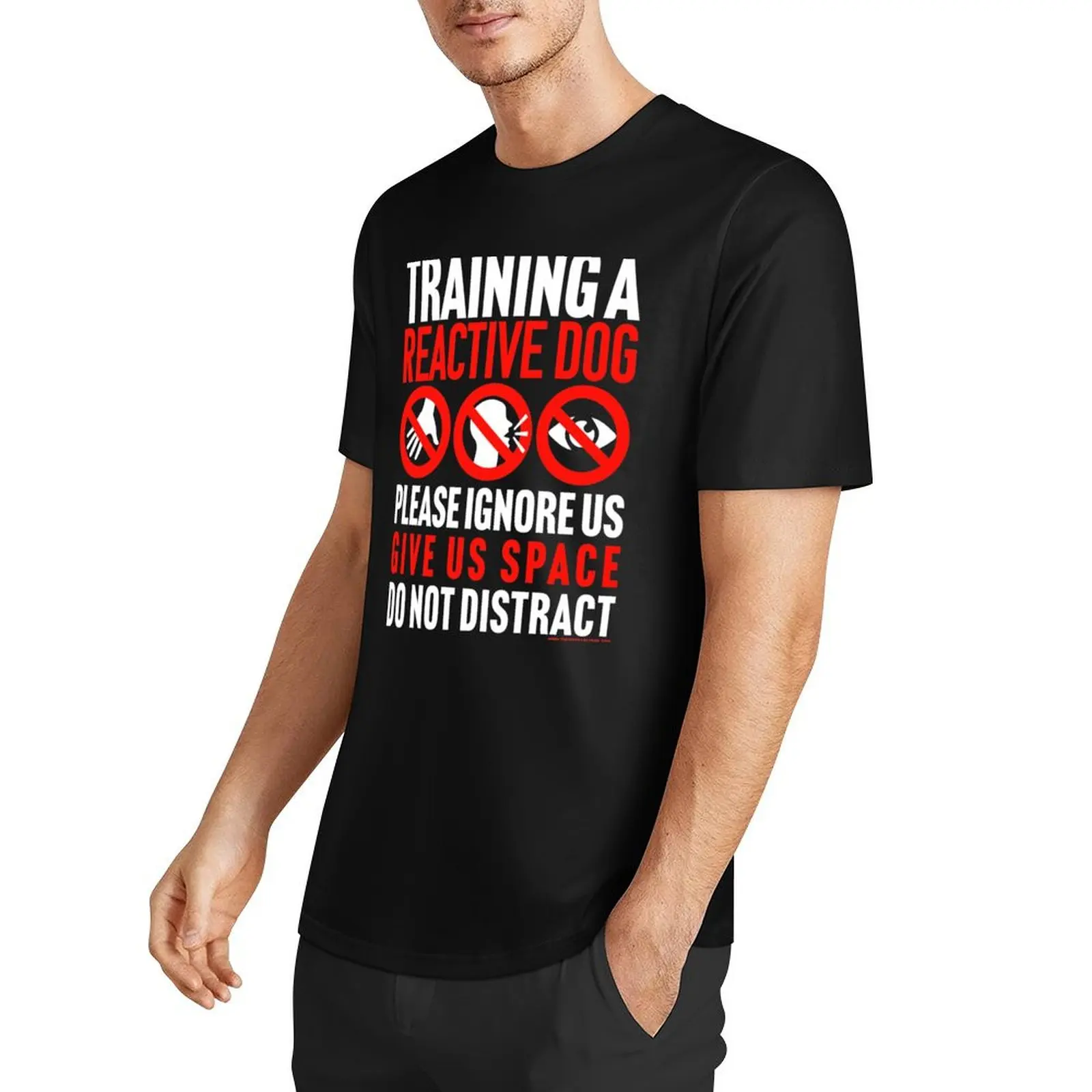 Training a Reactive Dog, please ignore us, give space, do not distract T-Shirt hippie clothes black t shirts for men