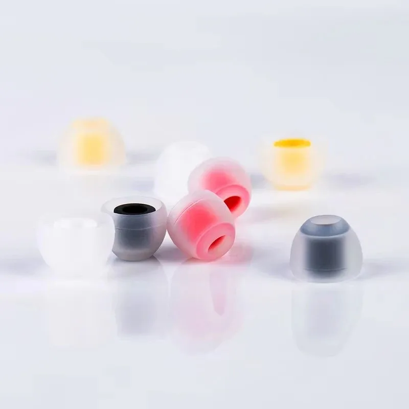 KBEAR 07 シリコン - アップグレードヘッドフォンイヤーチップ 1 ペア (2 個) 5 ペア (10 個) ノイズ分離機能付き S M M-L サイズ KBEAR TRI イヤホン用