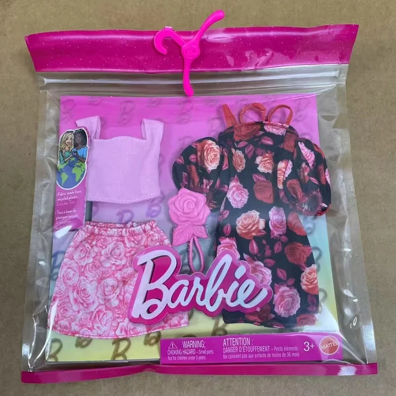 Genuine Barbie Doll Fashion Clothing Set For Girls Play Time Dress-Up Diverse Styles Doll Accessories Toy Girl Birthday Gift