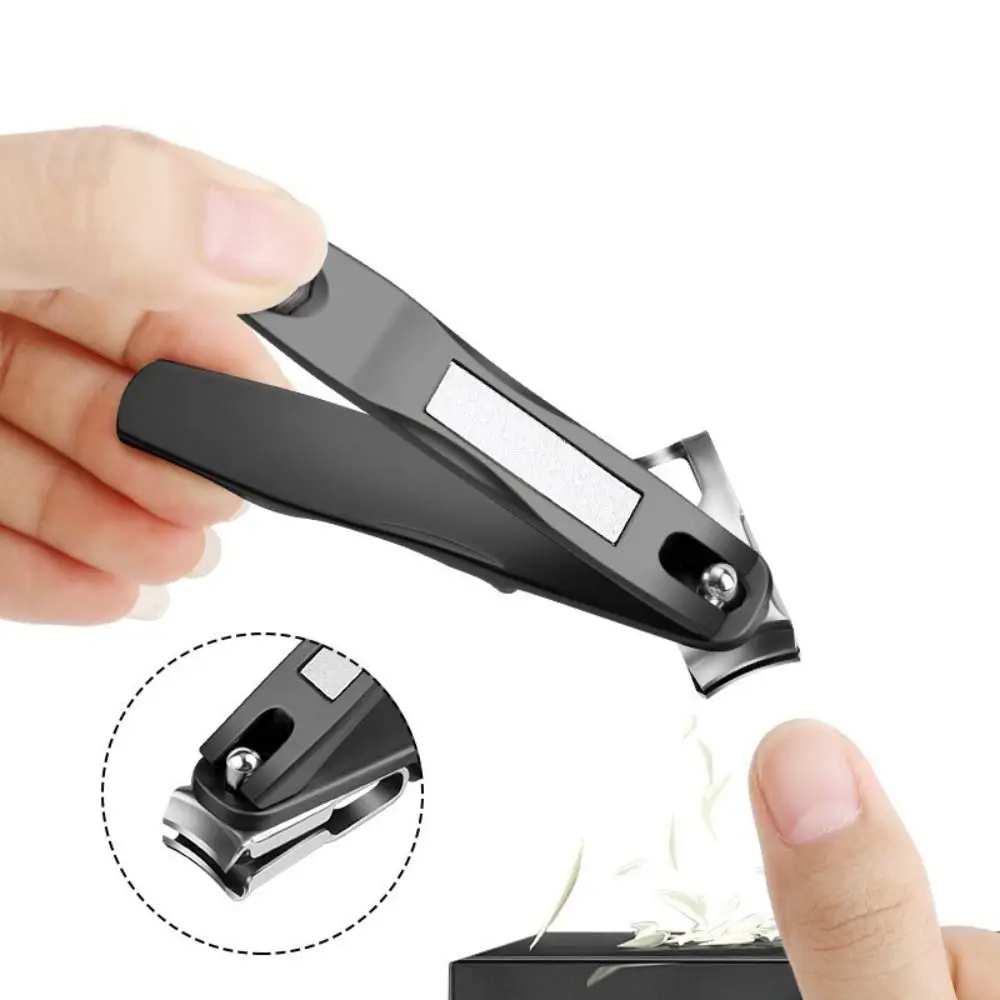 New 360 Degree Rotary Nail Clippers With Long Handle Large Size Nail Scissors Anti-splash Ultra Sharp Toenail Cutter Thick Nails