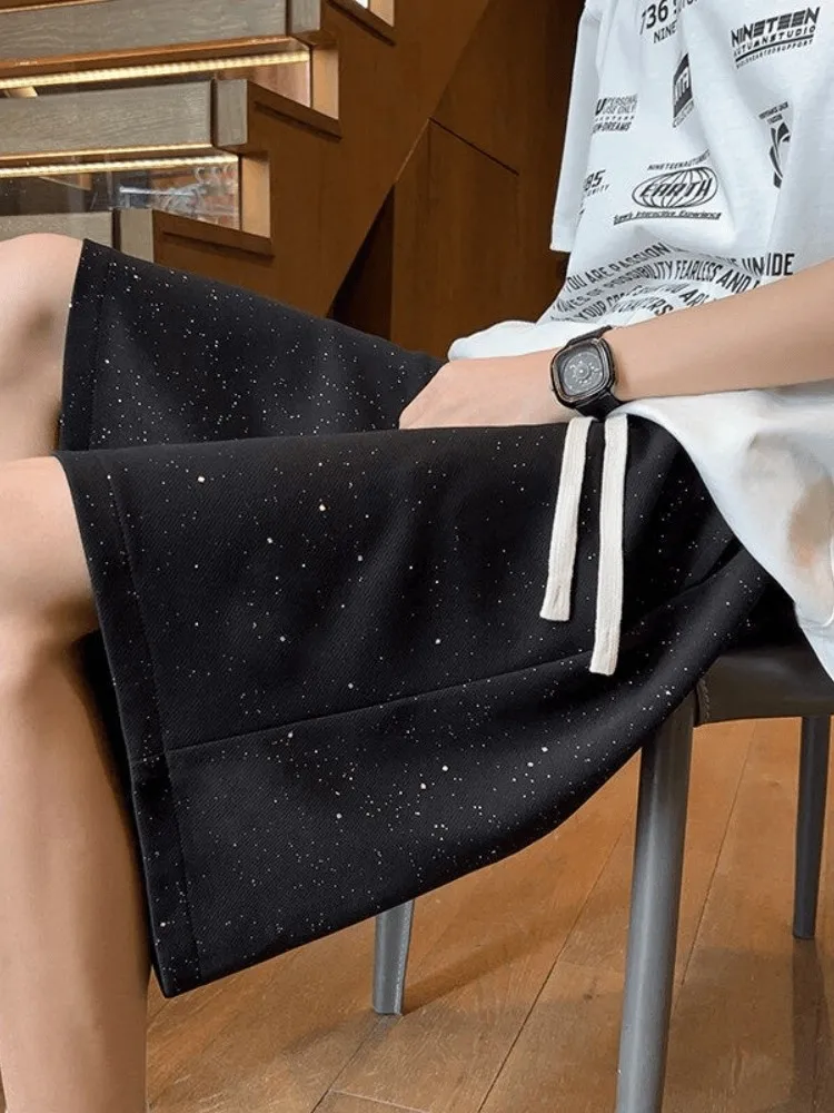 Summer New Heavy Industry Gypsy Sequined Shorts Fashion Trendy Mens Sunshine Teen Boys Loose Casual Fashion Versatile Shorts