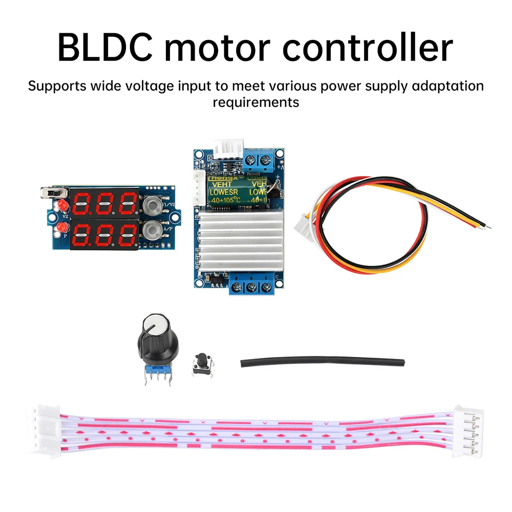 DC 6-26V 300W BLDC 3상 DC 브러시리스 홀리스 모터 컨트롤러 모터 드라이버 보드 폭력 팬 무단 변속 조절