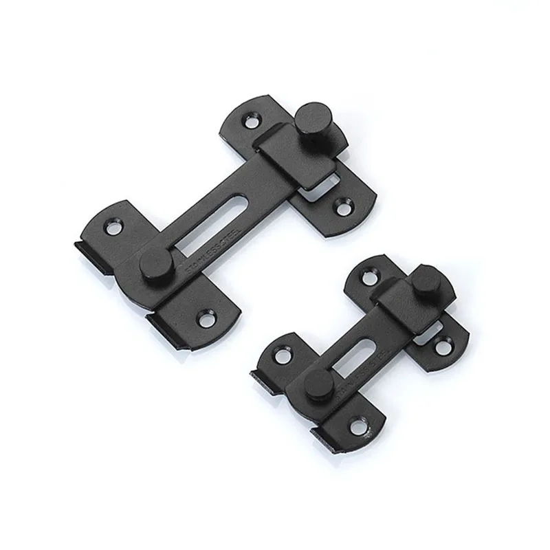 2pcs Sliding Door Latch Barn Lock Stainless Steel Cabinet Flip Lock Latch for Window Kitchens Furnitures Latch Hardware