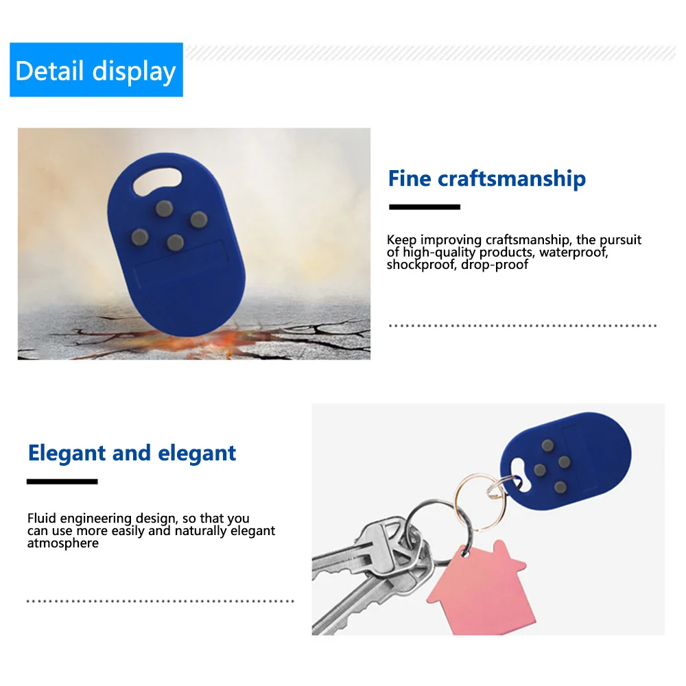 1pc RFID Multiple Key Fob 5 in 1 125khz T5577 EM ID Writable IC 13.56Mhz 1k S50 UID Changeable Key Fob Tag