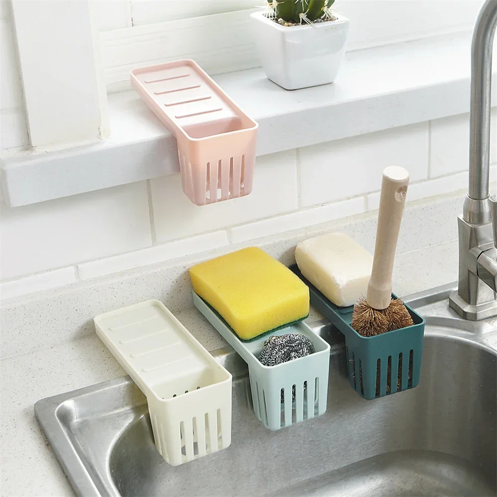 

Suction Cup Rack Sink Sponges Soap Storage Holder Kitchen Sink Drain Drying Shelf Bathroom Drainer Basket Organizer Accessories