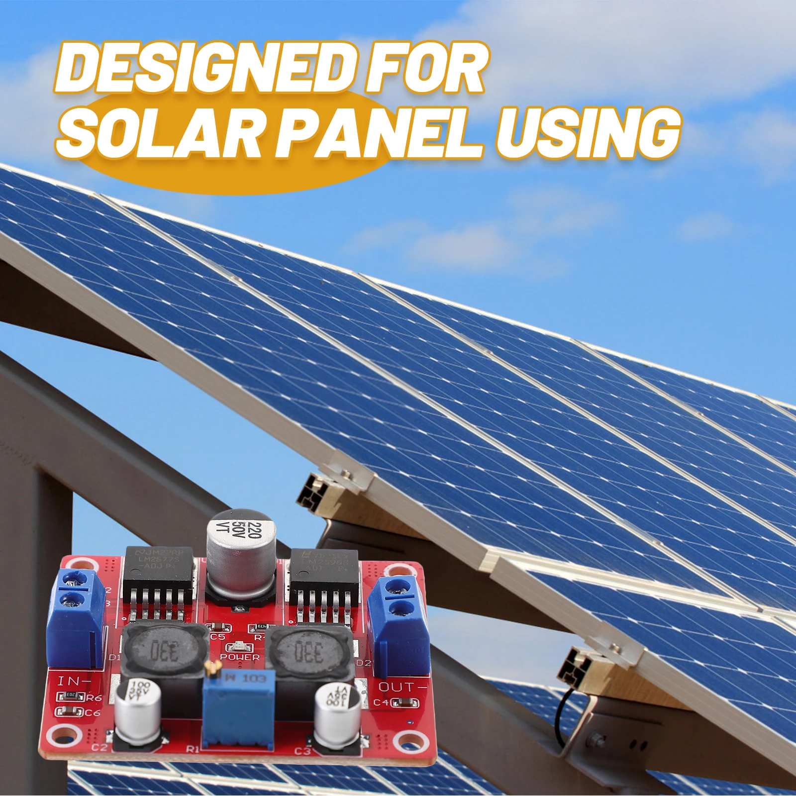 

Lm2577s Dc-Dc Booster Module 3.5-28V 1.25-26V Stable Output Voltage Solar Applications