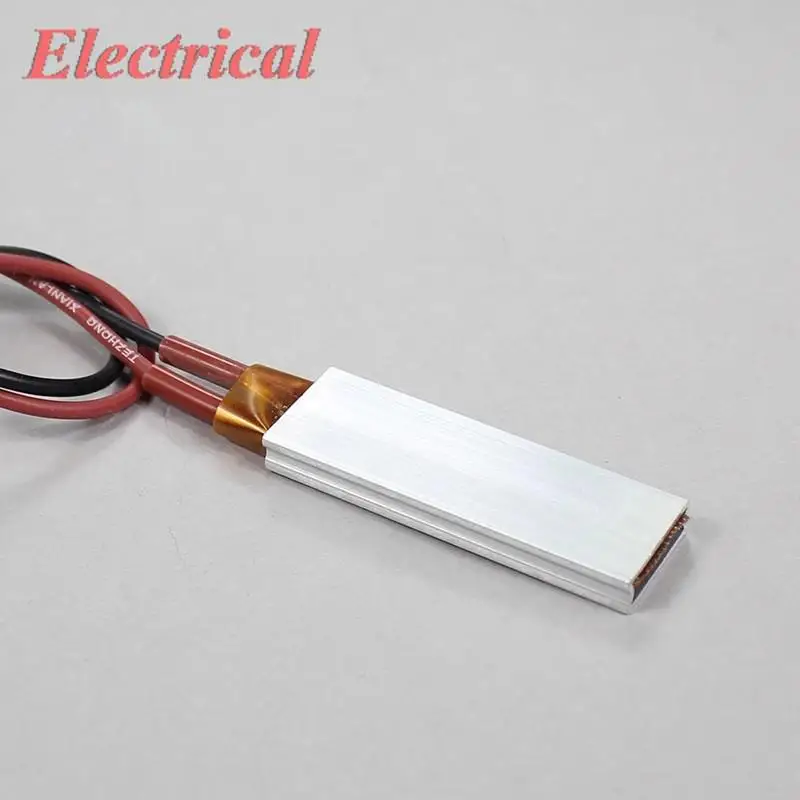 1pc 12V~220V Constant Temperature Ceramic PTC Heating Element For Incubator Aluminum Shell Electric Heater 46x15x5mm 220V 230C