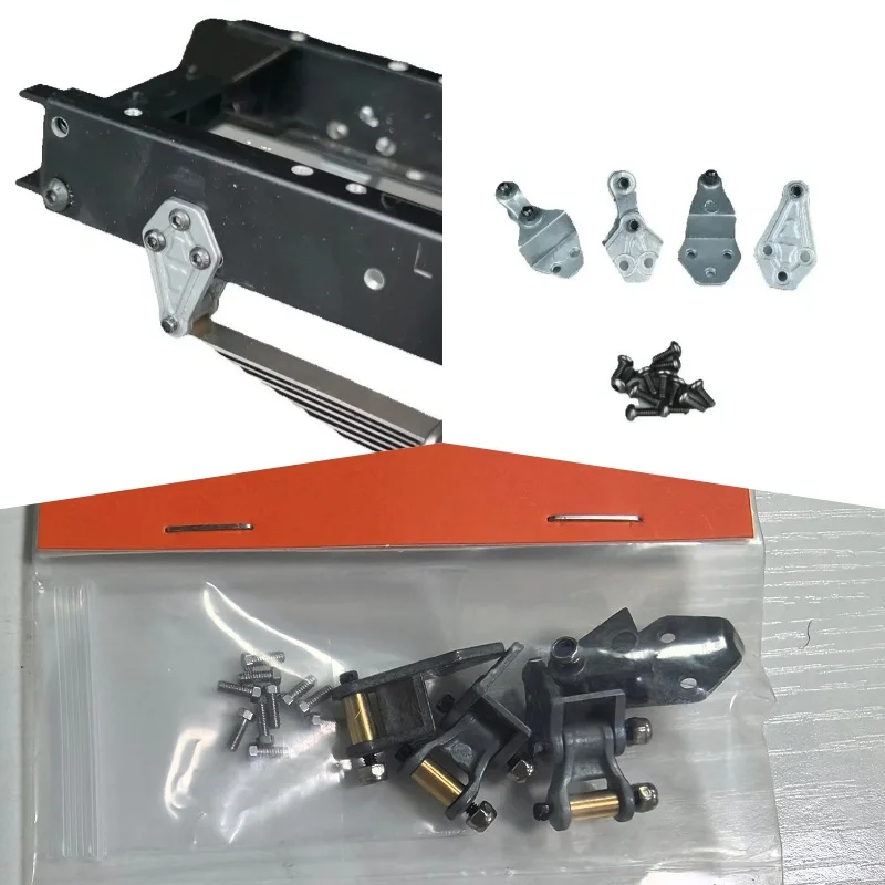 

Scaleclub Model 1/14 Tractor Mud Head Truck DIY Front Suspension Lifting Lugs Steel Plate Lugs For Tamiya Lesu For Scania Man