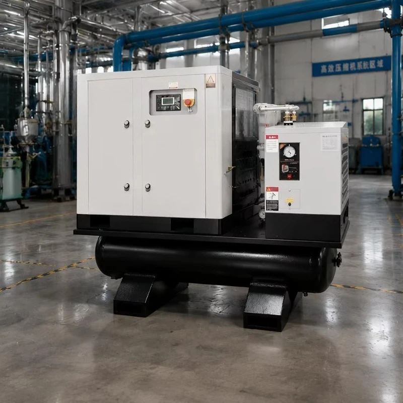 11kw 15hp Three-phase Combined air Compressor 11 kw 15 hp 4 in 1 Integrated Screw air Compressor with Dryer and air tank
