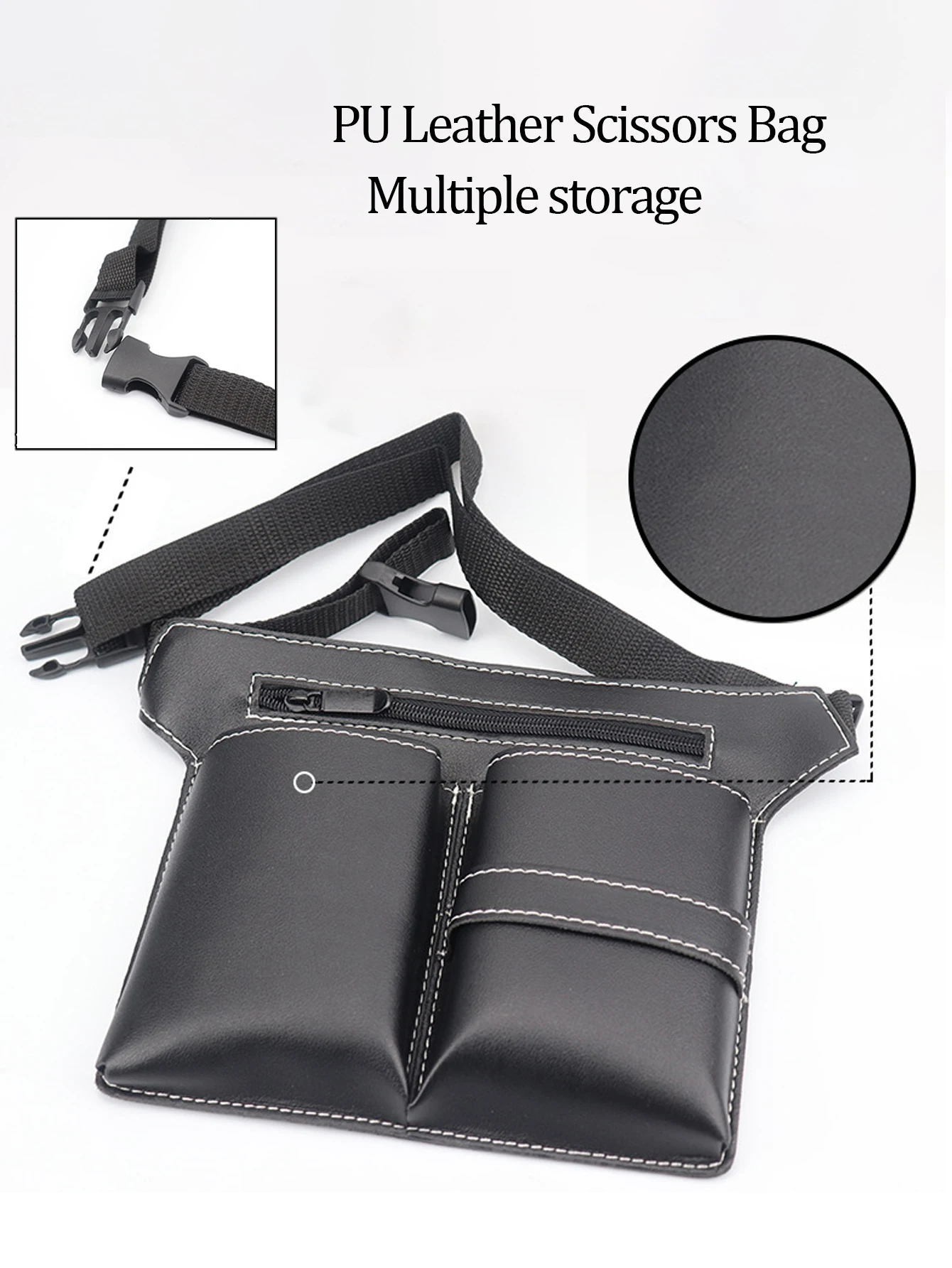 

1 шт., инструменты для укладки волос в салоне, расческа-ножницы, расческа для стрижки волос большой емкости, сумка из искусственной кожи с сумкой, специально для париков из натуральных волос