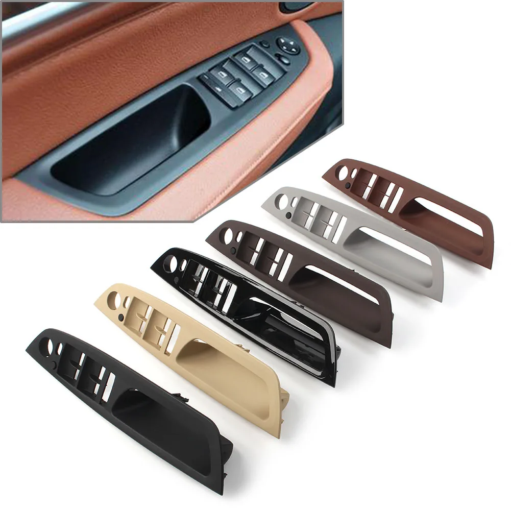 Car Front Door Handle Panel Tirm Cover For BMW E70 X5 2007-2013 & X6 E71 2008 2009 2010 2011 2012 2013 2014 LHD