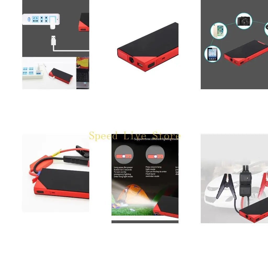 547C Car Jump Starter 10800mAh Auto Emergency Start Power Supply 12v Car Built-in Led Flashlight Battery