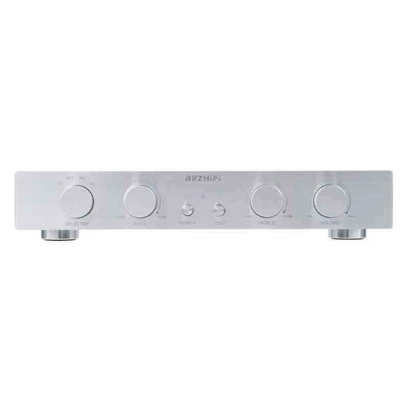 Weiliang audio BRZHIFI T40 front uA709 gold sealed gallbladder flavor 4 in 1 out of high and low adjustable straight silver.