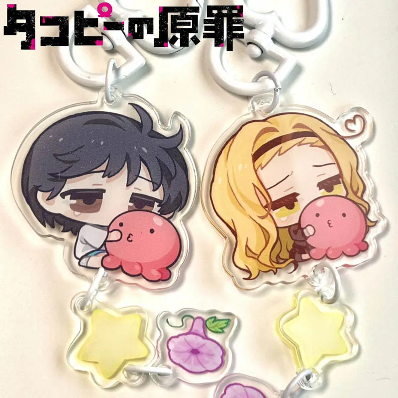 أنيمي تاكوبي الأصلي الخطيئة Kirarazaka مارينا كوز شيزوكا تأثيري المفاتيح Kawaii الاكريليك قلادة كيرينغ حقيبة الملحقات الدعامة