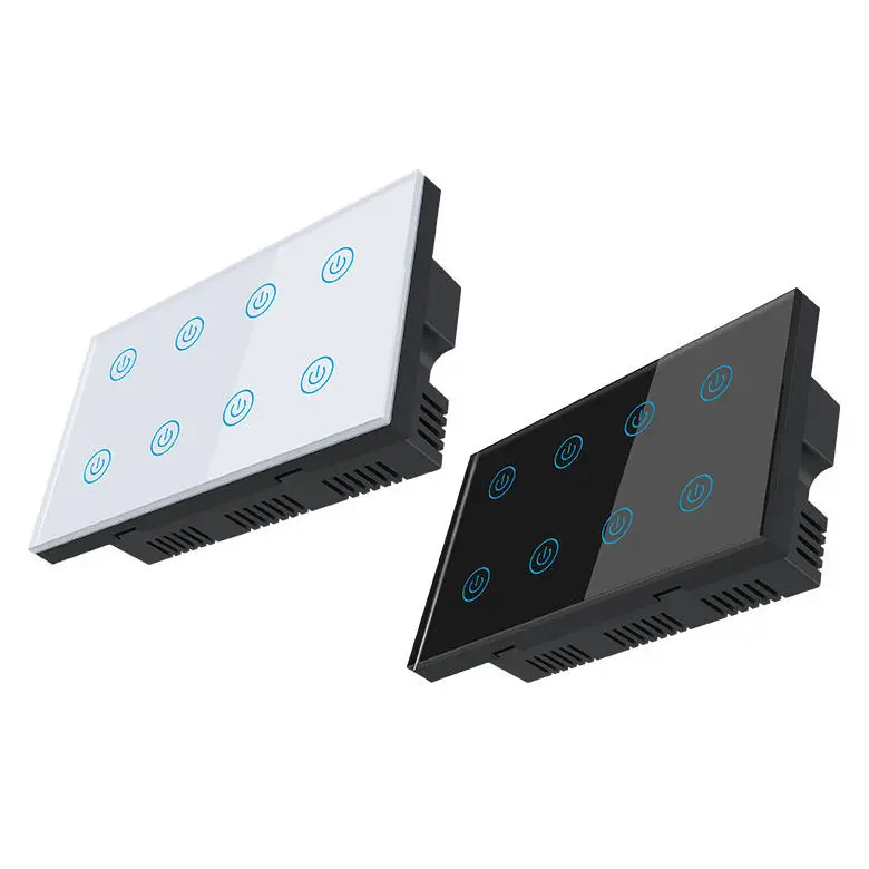 8-классный стандартный сенсорный настенный переключатель в Великобритании, управление синхронизацией для умного дома, поддержка голосового управления Alexa Google Home