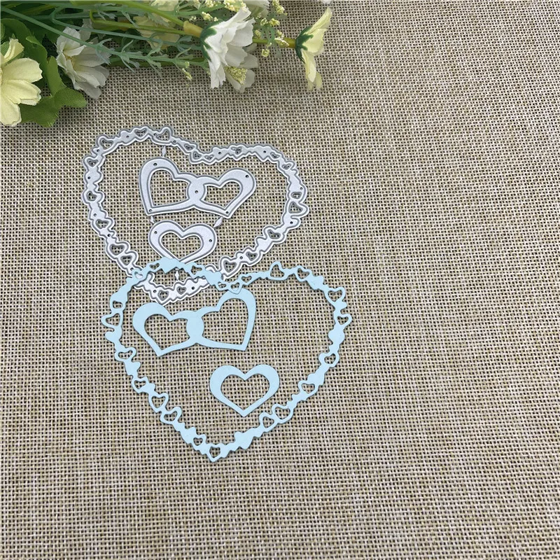 

Lace Love border card metal die decoration for scrapbook punching card cutting DIY process edge cutting