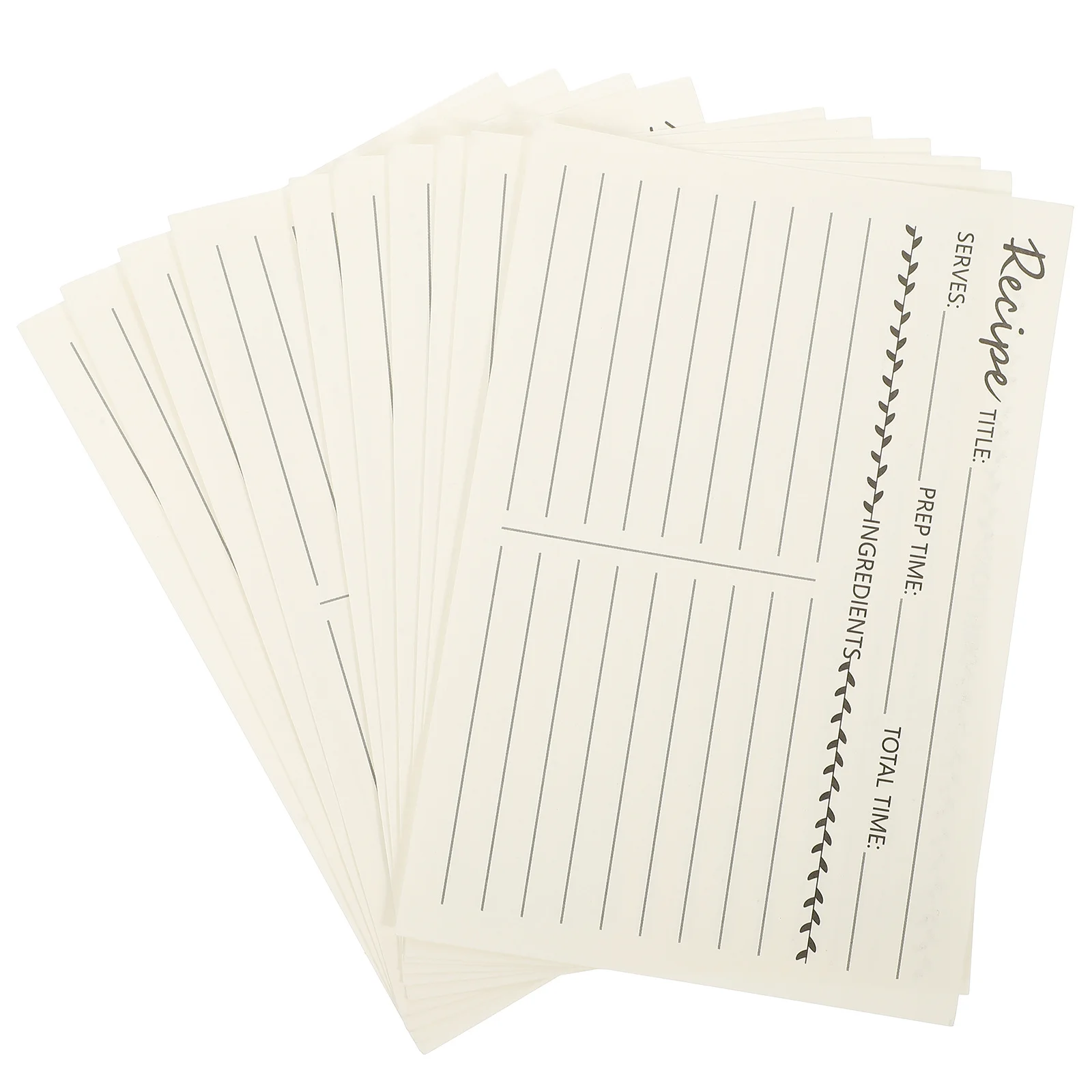 10Pcs Recipe Cards Creative Design Premium Food Note Sheets Household Recipe Paper Kitchen DIY Cooking Note Cards