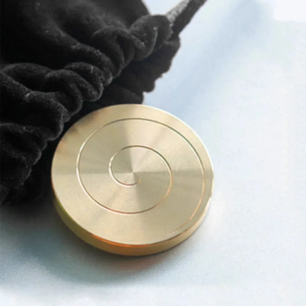 Jouets ronds Fidget Spinner en acier inoxydable, soulage la Fatigue, Spinner de bureau, roulement silencieux en métal, gyroscope du bout des doigts pour adultes