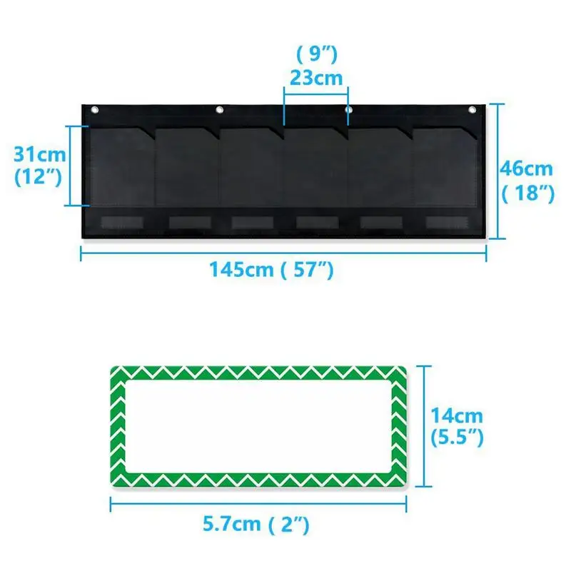 Tabla de almacenamiento para tareas del profesor, tabla de bolsillo para colgar en la pared, horario de oficina, tareas, papeles para la escuela primaria