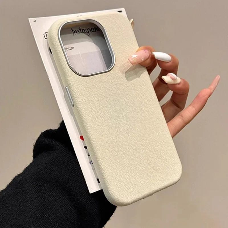 Luxury Matte Leather Phone Case for Xiaomi Redmi Note 14 13 12 12S 11 11S 10S Pro Plus Redmi 14c 13c 12c 4G 5G Shockproof Cover