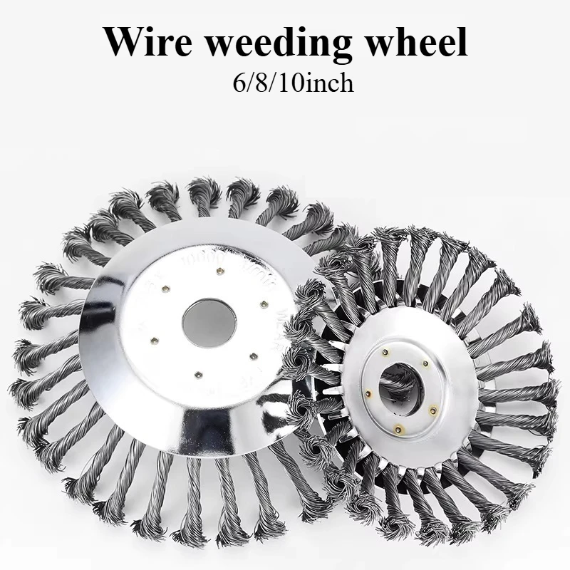 

Lawn mower twist wire wheel type weeding head, twist wire weeding, lawn mower brush bowl type wire wheel