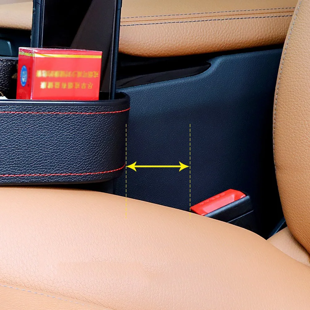 

Car Seat Gap Storage Box Black Organizer for Front Seat Coaster Accessories Multifunctional Container ABS Rhinestone
