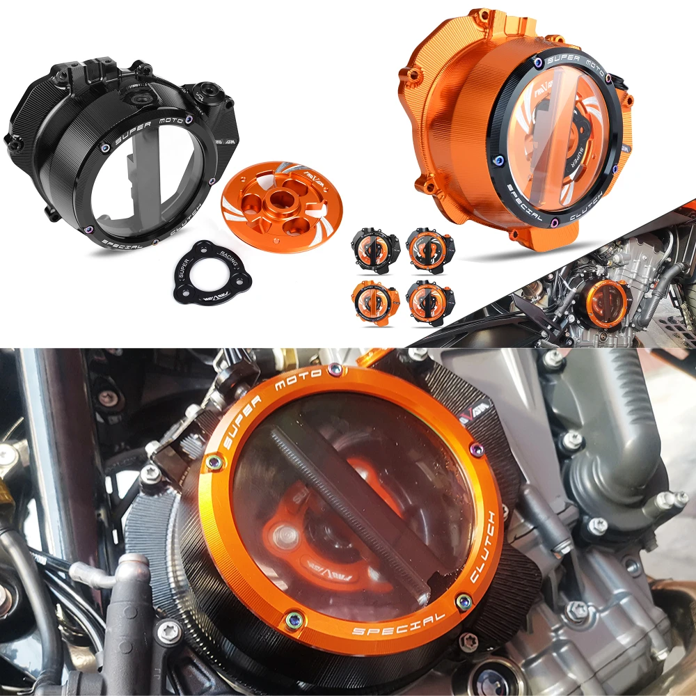 Clear Clutch Cover Spring Retainer Guard For KTM Duke790 Duke890 Duke 790 2018-2024, 890 790 Adventure 2019-2025