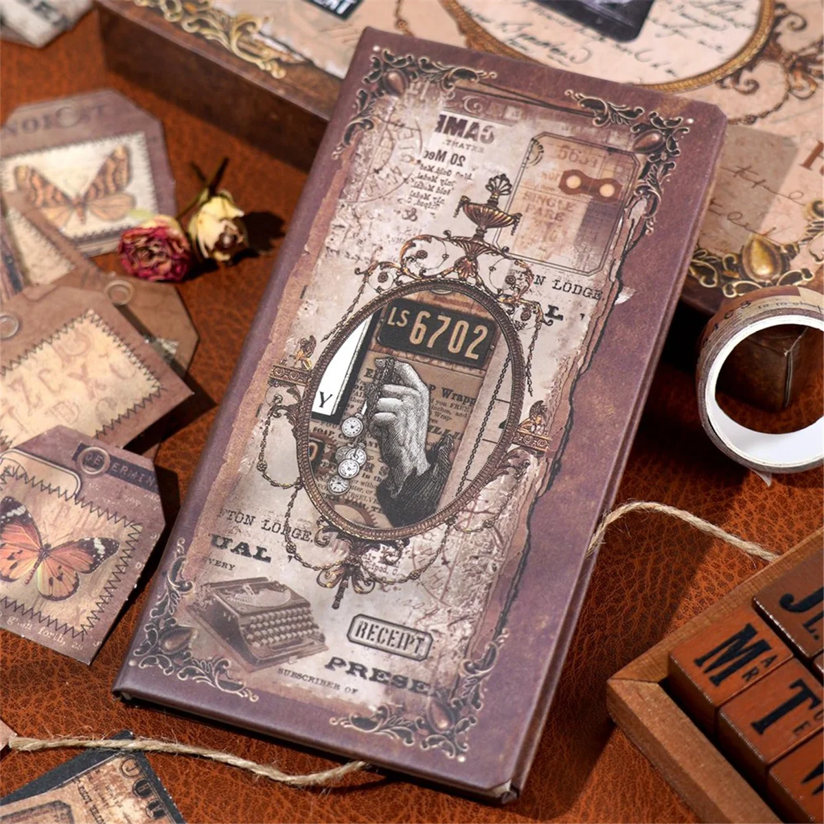 مجموعة سجل القصاصات TCE، سلسلة قصائد الحب - العناصر العتيقة، تغليف الصندوق لمواد سكرابوكينغ #3