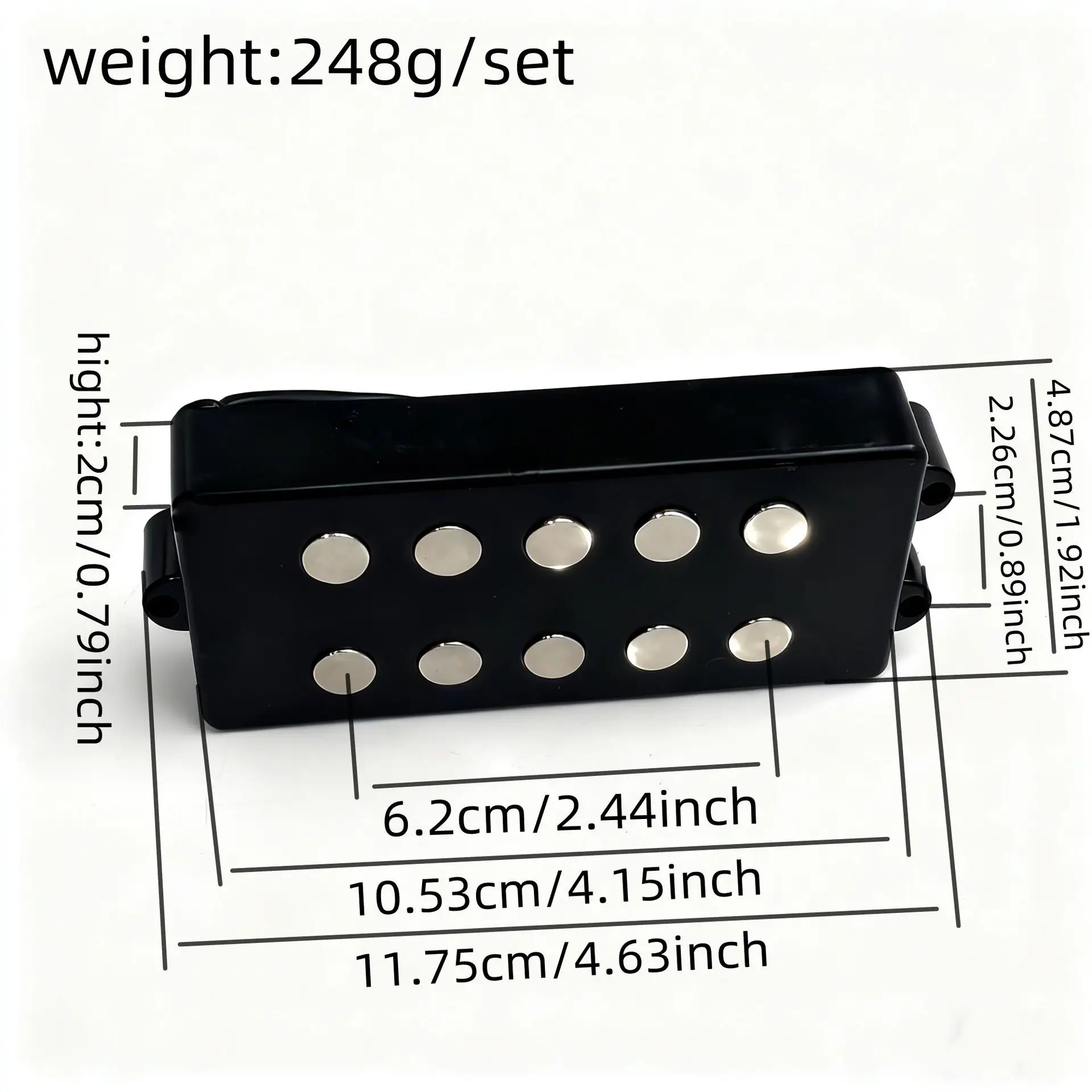pickup-humbucker-per-basso-a-5-corde-stile-aperto-spaziatura-62mm-magnete-in-ceramica-doppia-bobina-a-4-fili-ricambi-e-accessori-per-chitarra