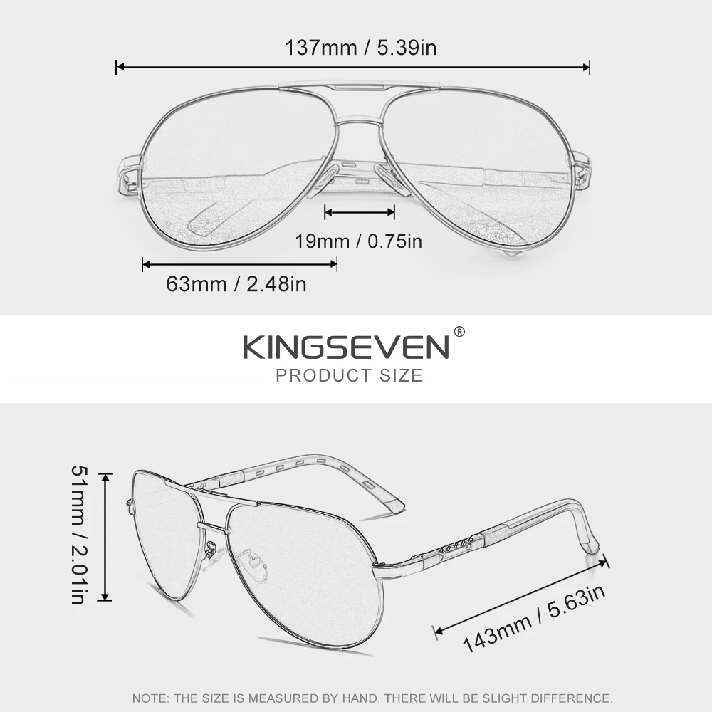 KINGSEVEN موضة الطيار عدسة بصرية النظارات الشمسية وصفة طبية قصر النظر مد البصر النظارات التقدمية الرجال النساء النظارات في الهواء الطلق