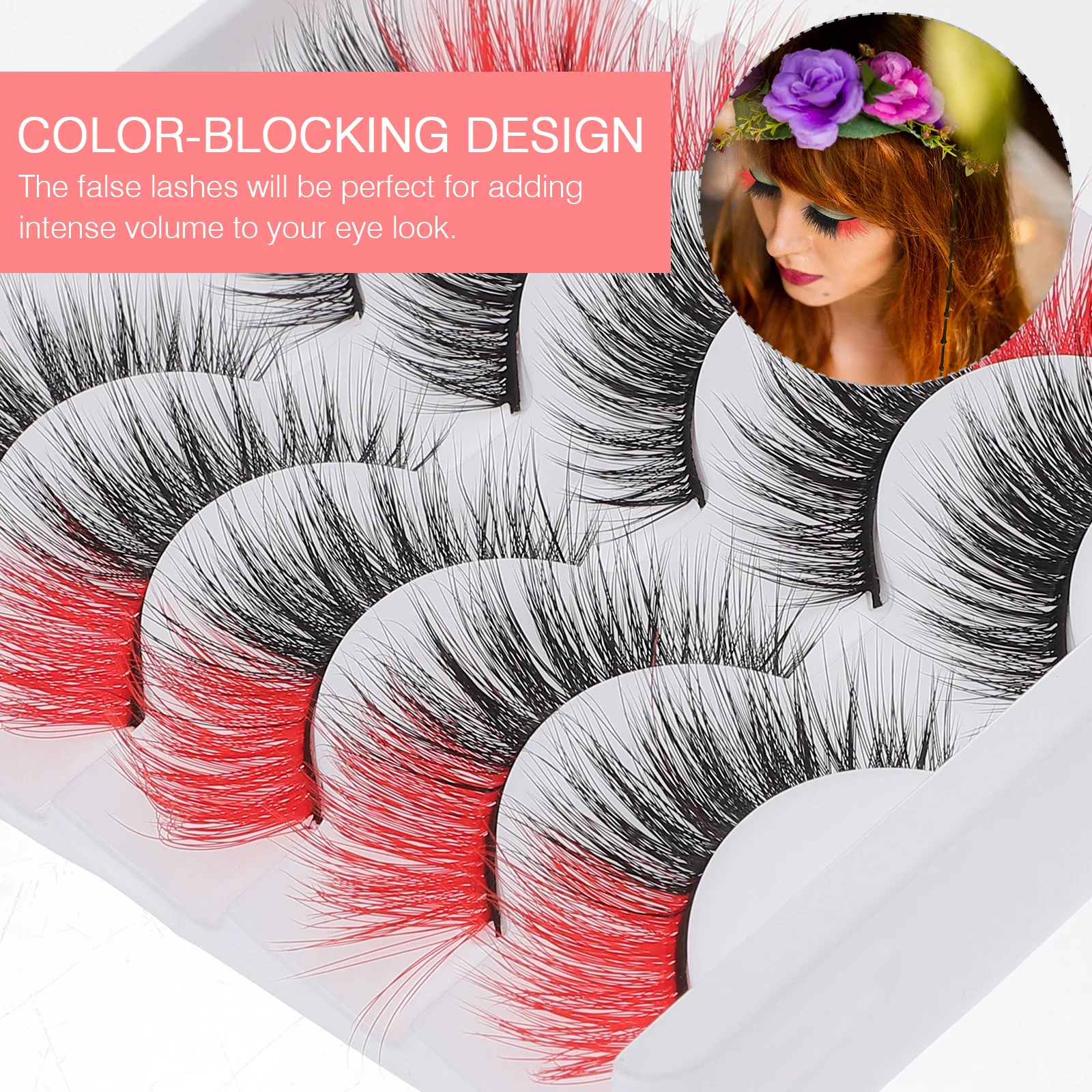 

5Pairs Natural False Eyelashes Comfortable Lightweight Fake Lash Extensions Handmade Long-Lasting Reusable Lash Extensions