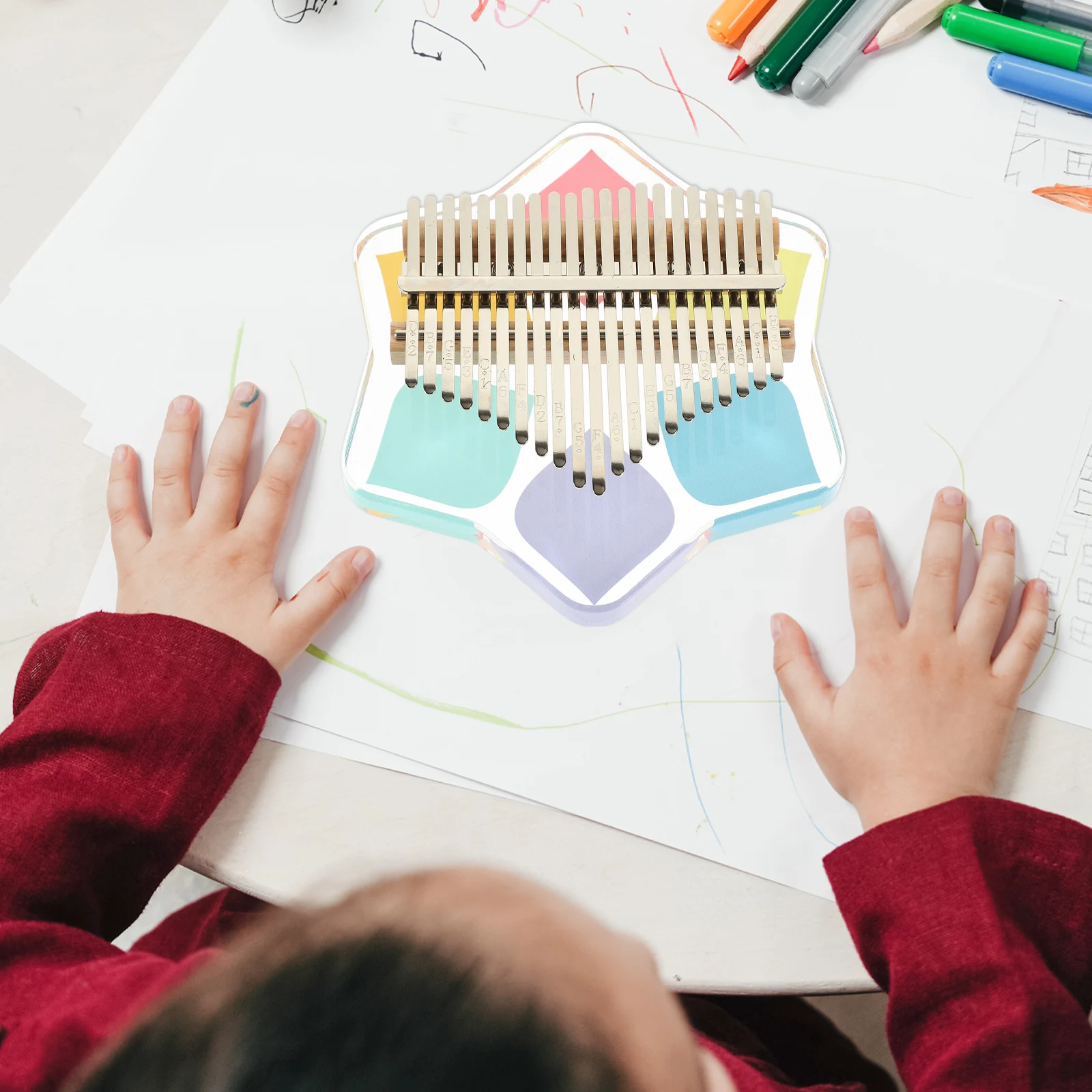 

Thumb Piano for Adults Small Musical Instrument Metal Pianos Finger Kalimaba Mini