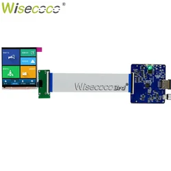 Wisecoco 3 Inch Square LCD Screen Display 720x720 1:1 High Resolution 450 Nits Raspberry Pi Panel MIPI Driver Board