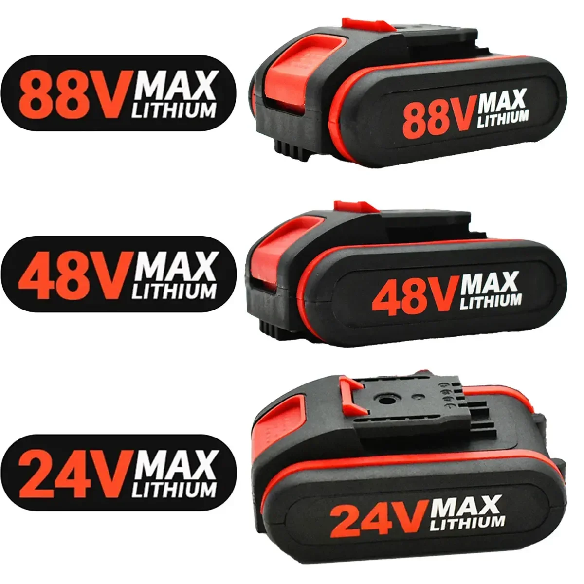 Rechargeable 48V, 24VF, 36VF, 21V,For Worx Cordless Batteries Replacement Parts, Impact Drills, Electric Scissors Electric Saws