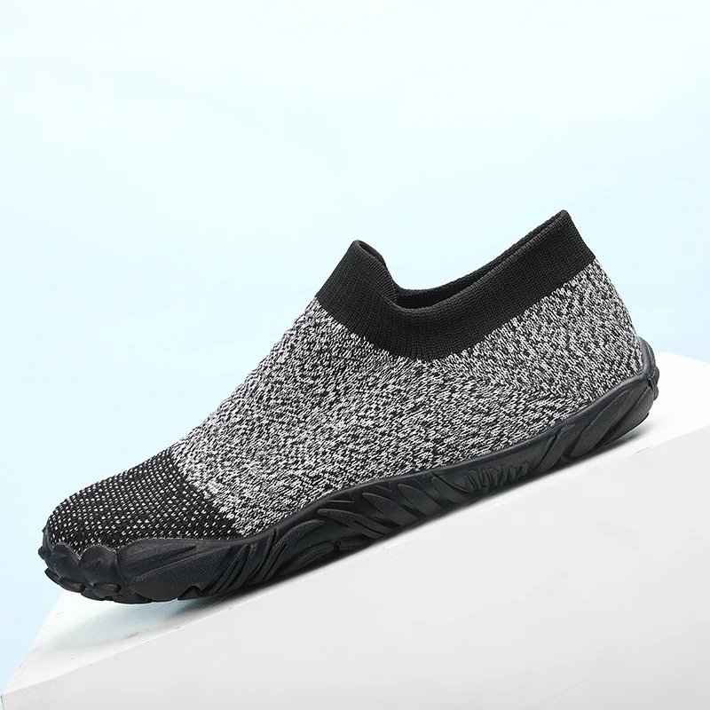 Summer Men's Wide Minimalist Barefoot Breathable Mesh Men Wide-toed Shoes Flats Soft Zero Drop Sole Wider Toe Sneakes Large Size