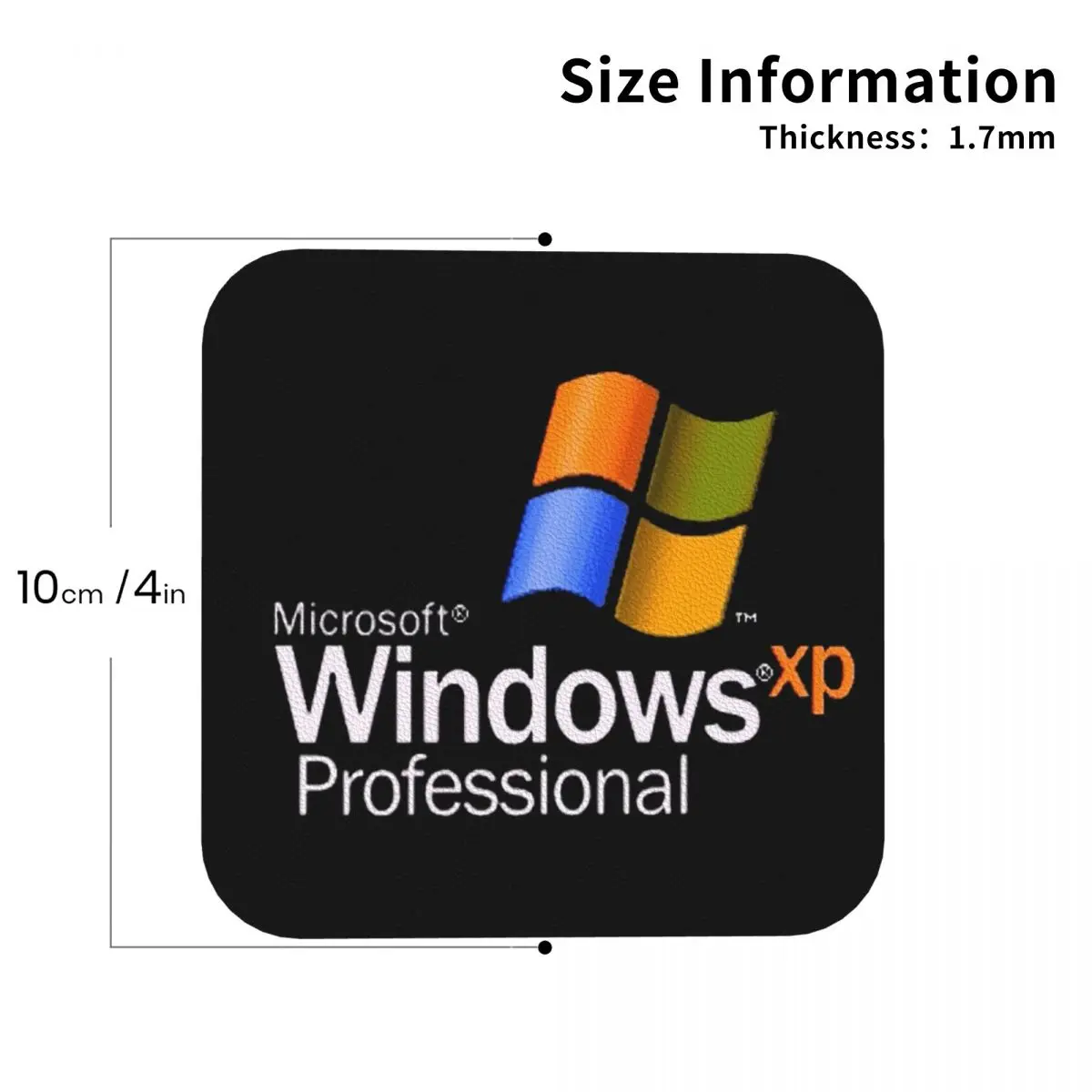Windows XP Coasters Kitchen Placemats Non-slip Insulation Cup Coffee Mats For Decor Home Tableware Pads Set of 4