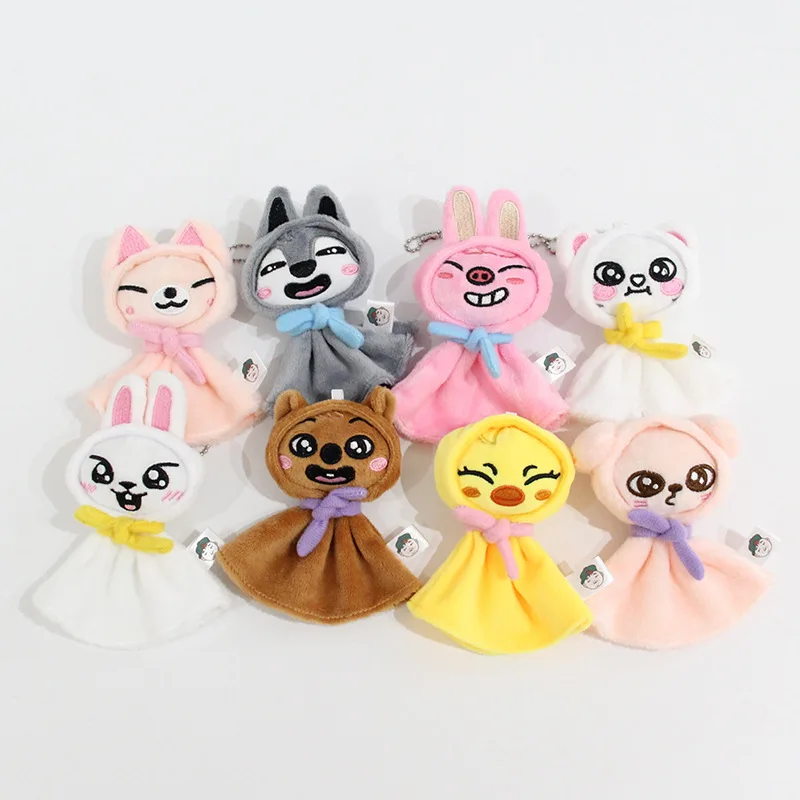 SKZOO Stray Children Plush Toy Keychain Cute Animal Pendant Soft Plush Bag Decoration Ideal Children's Holiday Gift