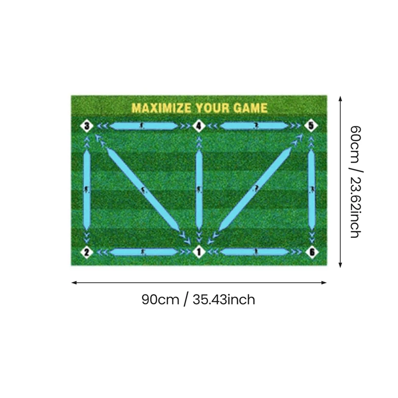 Fußball Schritt Training faltbare Matte Anti-Rutsch-Home Outdoor-Küche Teppich Flur Bad Veranda Fußmatten