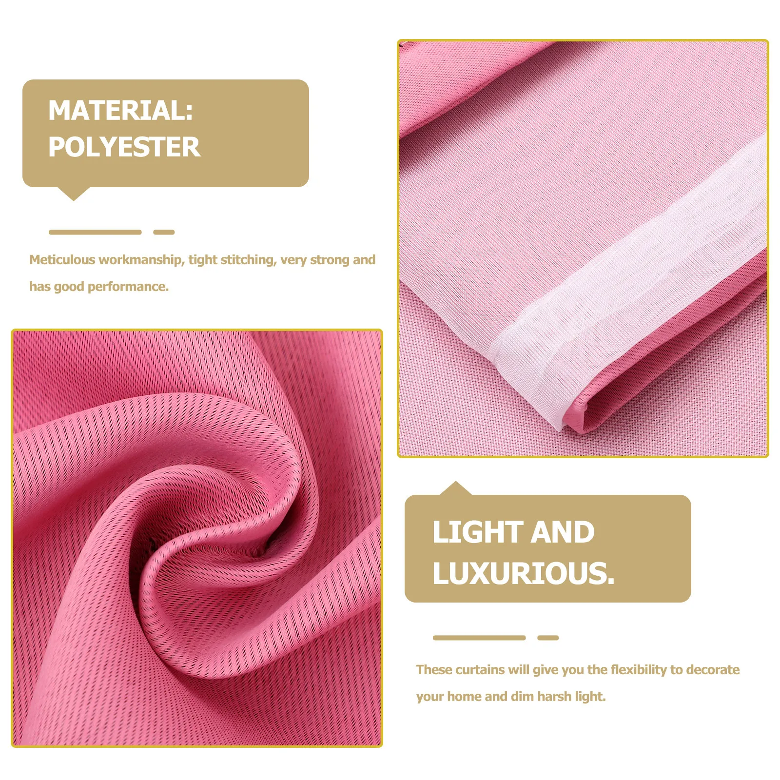 Princess Style Bedroom Blackout Curtain Double Layer Privacy Protection Stars Pattern Window Curtain Light Blocking Room
