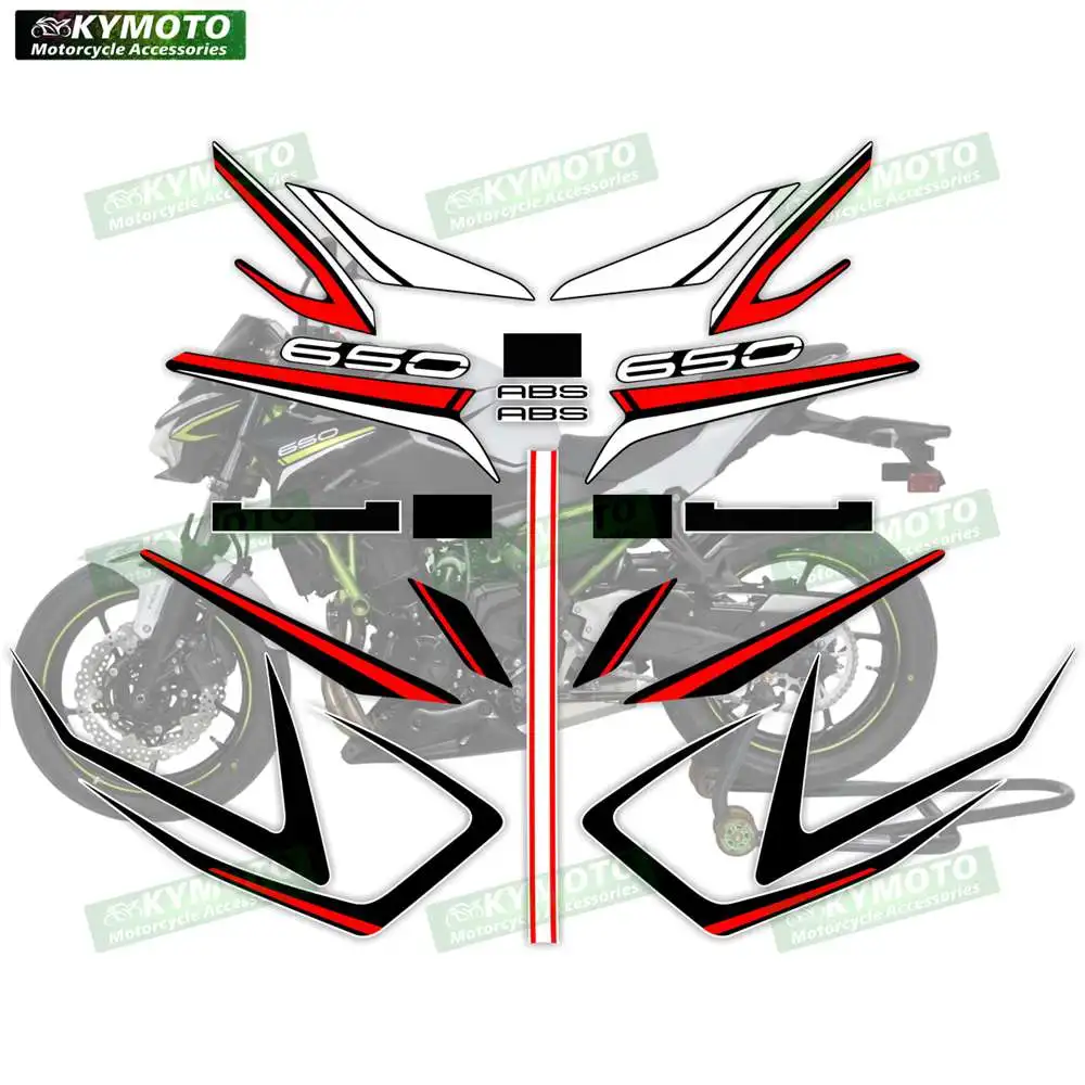 For Z650 ER650 Z 650 ER 650 motorcycle accessories stickers fairing decals modified full vehicle protection kit decoration 6
